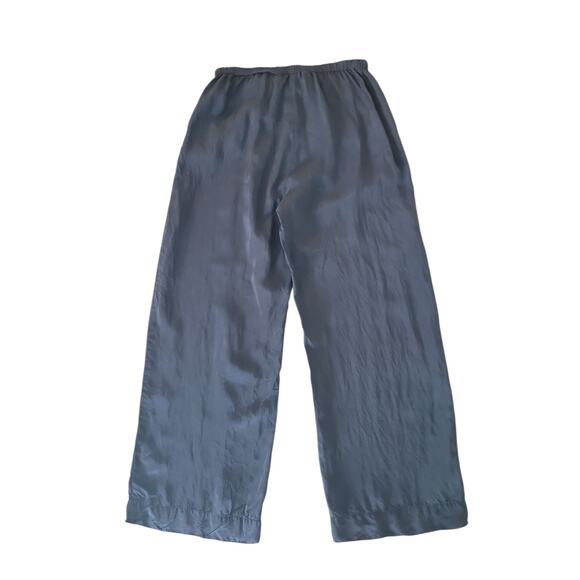 Johnny Was Black Shimmer Wide Leg Pants Sz M | Resort Luxe Boho - Picture 3 of 10